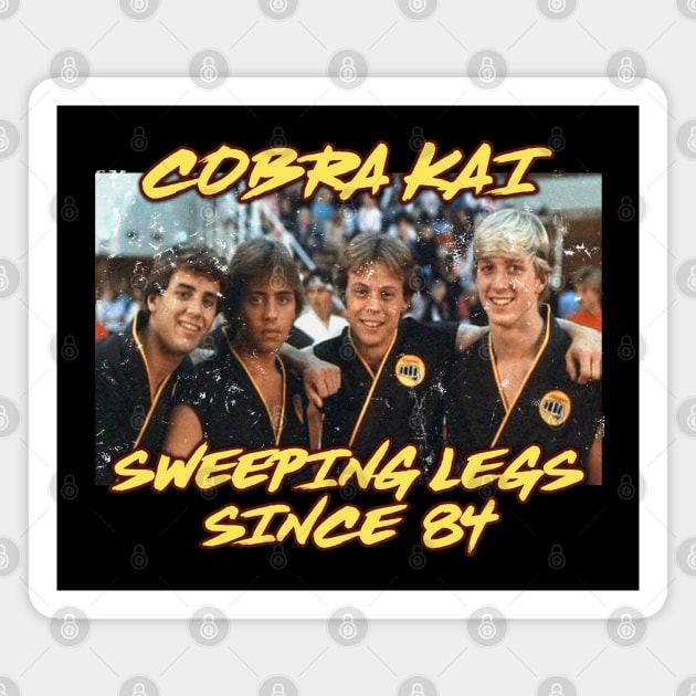 Cobra Kai Vintage Team ('84) Magnet by finnyproductions